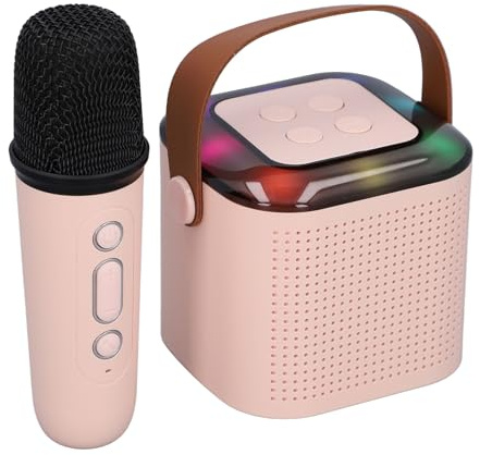 Mini Macchina per Karaoke, Altoparlante Portatile per Karaoke con Microfono per Ragazze, Ragazzi e Bambini