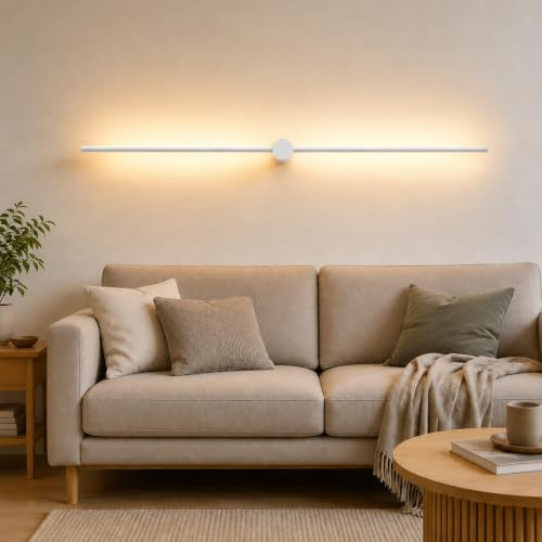 ZMH Wandlampe LED Wandleuchte Innen - Modern Flurlampe 100CM Lang Treppenhauslampe Warmweiß 3000K Schwenkbar Bettlampe Wandbeleuchtung für Flur Treppenhaus Schlafzimmer Wohnzimmer Küche Kinderzimmer