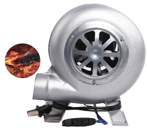 Soplador De Aire Eléctrico Centrífugo - Turbina Soplador De Castillos Hinchables, Parrilla del Encendedor del Carbón De La Fan, Excitador De Llama De Arranque De Fuego De Parrilla(60W)