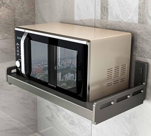 Générique Support de Four à Micro-Ondes, Support de Four à Micro-Ondes, Support de Four électrique Durable, étagère Murale adaptée au Four électrique, Four à Micro-Ondes, 50 cm