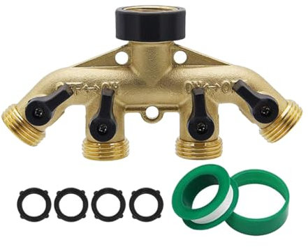 FONDOTIN Wasseranschluss-set - Schlauchadapter Schlauchverteiler Und Schlauchanschlussadapter Für Den Garten