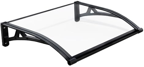 Marquise De Porte D’Entrée Moderne,Auvent Porte D'entreeet Polycarbonate,store Banne Extérieur,Support En Alliage D'aluminium,Contre La Pluie Et UV(W60*100cm/23.6*39.4in)