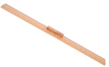 MUELODSIC Holz Linealschneider Für Stoff Schneidermaßstab Mit Dualem Maßstab Leichtes Glattes Nähwerkzeug Aus Nachhaltigem Holz Präziser Stoffmaßstab Für Nähen Quilten Schneiden Und Nähunter