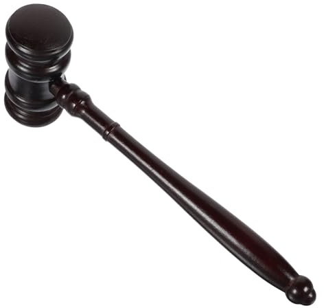 ROMISBABA Marteau de Juge Bois Robuste pour Vente Aux Enchères et Tribunal Marteau Auction Bois Finement Ouvré pour Avocats Juges et Présidents de Réunion