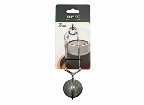 NERTHUS FIH 295 - Pinza infusor de té de Acero Inoxidable, Infusiones, filtro de especias, colador de te inox