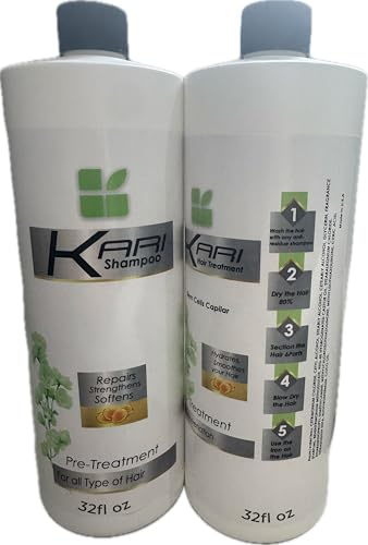 Cirugia Capilar kari Celulas Madres 32oz Tratamiento Capilar resultados profesionales 1 litro + shampoo