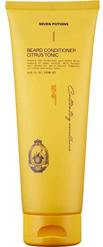Seven Potions Bart Conditioner für Männer - Beugt Bartjucken und Schuppen vor - Natürlich, Vegan, Tierversuchsfrei (Citrus Tonic, 250 ml)