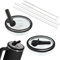2pcs Stanley Cup Leakproof Lid with Straws for Stanley 40oz Replacement,No-Spill Cup Lids for Stanley Quencher,Tumbler Flip Straw Lid Include Cleaning Brush for Stanley Accessories