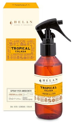 Helan Tropical Colada - Profumatore per Ambienti, Profumo Ambiente Spray con Kiwi, Miele, Melone e Vaniglia Fruttato e Esotico, Idee Regalo Deodorante e Profumatori Ambiente, 150 ml - Made in Italy