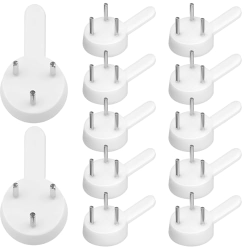MAGICLULU Lot de 100 Crochets Muraux en Plastique sans Trace pour Tableaux à L'huile, Clous Invisibles pour Cadre Mural, Taille Standard, Résistants la Corrosion, Suspendre Décorative