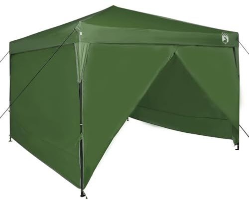 Canopy Tente + Pop Up Pavilion + Tissu résistant aux intempéries Installation instantanée + Couleur verte 290 x 290 x 251 cm + Protection UV Abri d'extérieur imperméable pour les fêtes de jardin, les