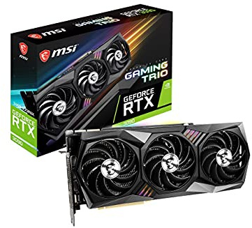 MSI GeForce RTX 3090 DirectX 12 Ultimate RTX 3090 Gaming Trio 24 Go 384 bits GDDR6X PCI Express 4.0 x16 HDCP Ready ATX Carte vidéo