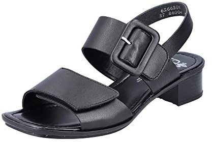 Rieker Dam 62663 sandaler, svart, 39 EU