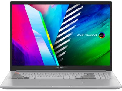 ASUS Vivobook Pro 16X N7600QE-L2102W PC Portable 16 4K OLED (Ryzen 7-5800H, RAM 16Go, SSD 512GB, RTX3050 Ti, Windows 11 Home) Clavier AZERTY Français, METEOR WHITE