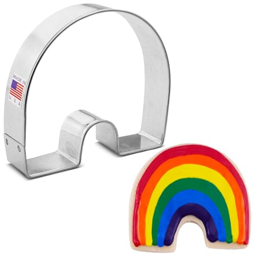 Rainbow Arch Cookie Cutter, 4 Made in USA by Ann Clark