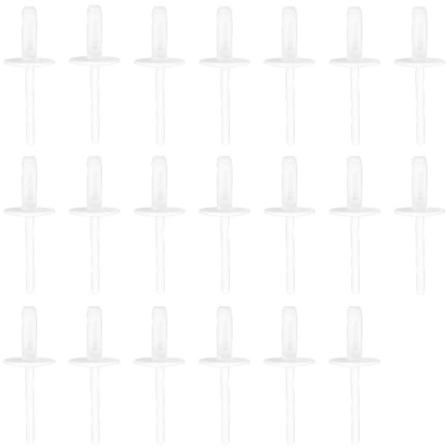 EMSea Lot de 20 Clips en Plastique pour Pare-Choc Avant de Voiture en Nylon Compatible avec BMW X1 X5 X6 X3 X5M F15 Blanc 18,3 X 6 X 3,4 Mm