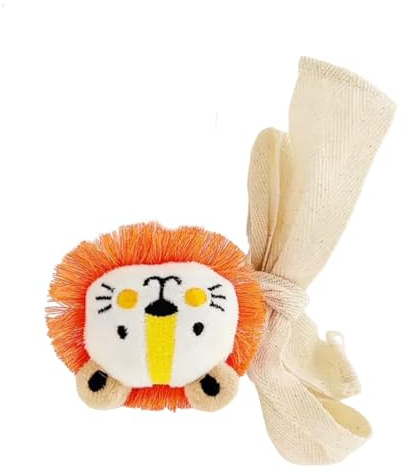 Soportes para cortinas, soportes para corbatas de animales, alzapaños de felpa suave de león de dibujos animados, decoración divertida y funcional para cortinas, guardería o sala de juegos, 31.1 x