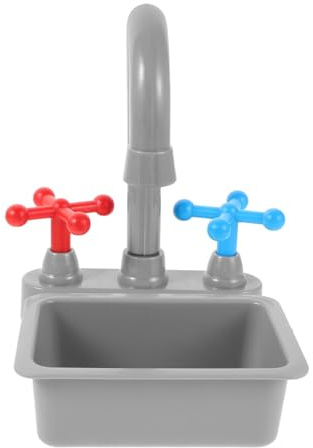 Yardwe ÉVier De Cuisine Jouet avec Robinet pour Enfants Ensemble RéAliste De Jeu De RôLe Petit Lavabo De Cuisine en Plastique Accessoire Ludique Educatif pour Jeu D'Imitation