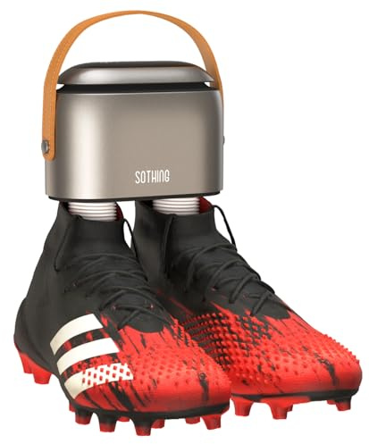 SOTHING Boot Dryer, 95W Rapid Drying with 3 Heat Levels, Ozone Fresh Mode, 1–9H Timer, Smart Touch Panel, Retractable Hoses & Overheat Protection – Portable Football Boots & Shoe Dryer