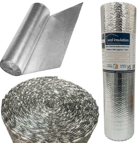750mm x 10m, Xcel Multi Purpose Insulation, Thermal Aluminium Foil, Reflective & Radiant Barrier