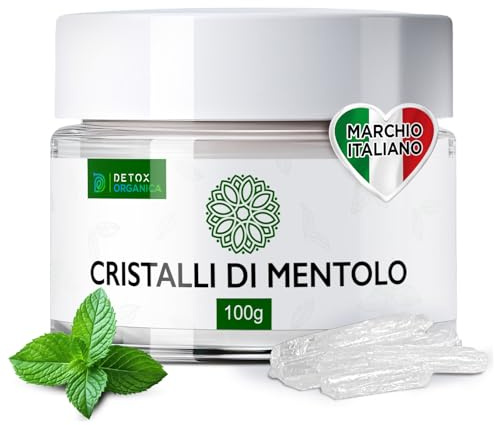 Detox Organica Cristalli di Mentolo Sauna 100 g - Menta pura al 100%