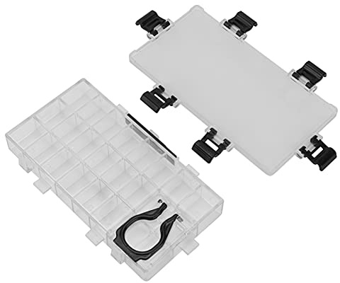 Stylebest Akvarellpalettlåda Förseglad med 6 Lås, Förvaring Av Fuktgivande Färg för Konstnärer, 24-fack Plastfärglåda, 16,7 X 8,8 X 2,5 Cm