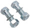 PAIR Tow Bar/Tow Ball Bolts 55mm Long with Nuts & Washers HIGH TENSILE