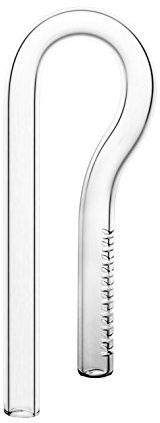 JARDLI Glas Mini Einlauf Lily Pipe für Nano Aquarium gepflanzt Tank (13mm für 12/16mm Schläuche)