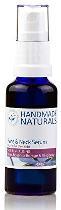 Handmade Naturals Revitalising Anti-oxidant Face and Neck Serum with Rosehip, Raspberry, Rose & Geranium