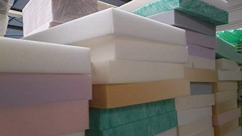 KiNDERWELT Skumplatta 60 x 40 x 6 cm, skumplatta 6 cm, stoppning av kallt skum, skummadrass för gör-det-själv stoppning möbler, madrassstöd, camping, hantverk