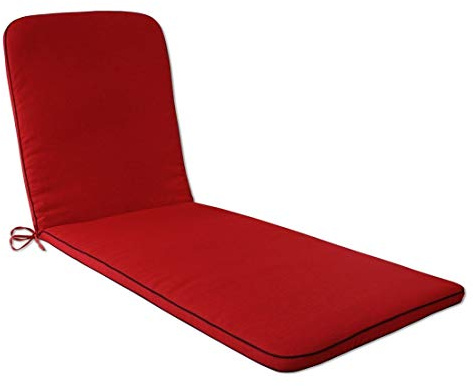 OUTLIV. Romeo Elegance Liegenauflage, 190x60x5 cm, Rot | 100 % Polypropylen (Olefin), gepolstert für Komfort, 190x60x5 cm, Rot, für Garten und Terrasse