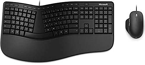 Microsoft Ergonomic Desktop - Keyboard and mouse set - USB - UK - black