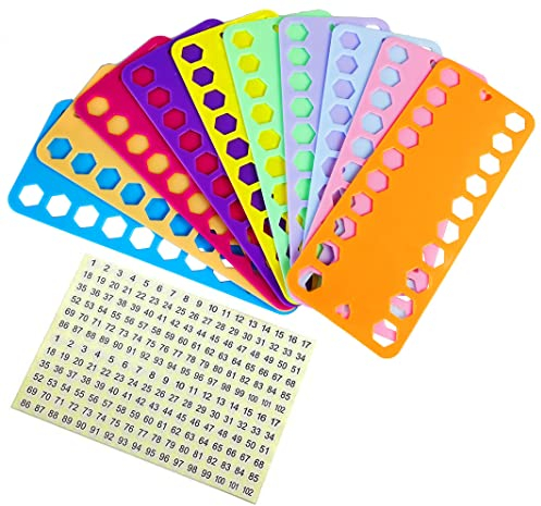 OMYZERO 10 Stück Sticktwist Organizer Kreuzstich Faden Halter Aufbewahrung Werkzeug Nadelarbeiten Projekt Karte