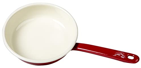 Migdy Emaille Pfanne, Rote Bratpfanne Berg Design, Emaille Geschirr, Camping Outdoor
