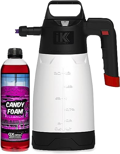 GxDetail Pink Foam 500 ml. – Espuma de Lavado Rosa para Coche – Incluye IK FOAM - Limpieza Profunda – Espuma Densa y pH Neutro – Seguro para Pintura - Efecto Nieve.