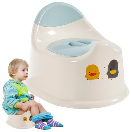 Pot Toilette Bébé Ergonomique pour Apprentissage de la Propreté Antidérapant pour Filles et Garçons