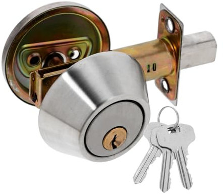SEWOART Riegelschlösser Für Innentüren Aus Edelstahl Einseitige Riegelzylinderschlösser Mit Verstecktem Design Geeignet Für Türen Dicke Für Sicheren Zugang Und Verbesserte