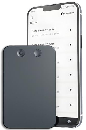 Grabadora de voz AI, grabadora de voz digital magnética para teléfono móvil, admite transcripción de audio gratuita y resumen de texto, memoria de 64 GB, aplicable a conferencias, llamadas,Verde