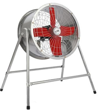 Ventilador de pie metálico Ventilador eléctrico Ventilador Industrial Piso del Taller Extractor Ventilador de Cilindro de almacén de fábrica de Alta Potencia Ventilador Industrial de pie(20 Inch)