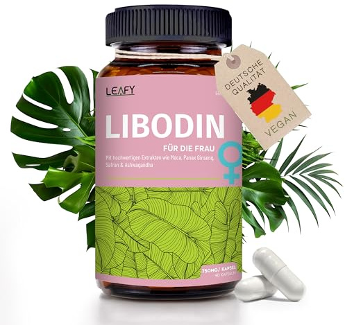 NEU:Libo Booster für die Frau - Hochdosierte & Super Starke Pflanzenextrakte | Optimierte Rezeptur - 90 Kapseln a 750 mg pro Kapsel - Pflanzlich ohne Zusatzstoffe