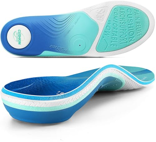 PCSsole Solette Ortopediche Modello Migliorato con Cuscinetto in Bagassa - Supporto per Fascite Plantare, Piede Piatto e Tallonite - Comfort Tutto il Giorno
