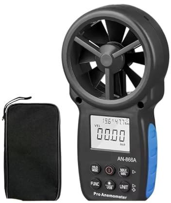 HP-866A Anemometer for CFM Air Flow Handheld CFM Meter Connec to PC via USB Data Reading, Wind Speed Meter with Backlight