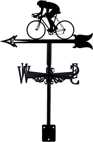 KRRKQH Herramientas Viento Medición Clima Decoraciones Metal jardín con Motocicleta Acorazado Techo para el del Patio de la Granja al Aire Libre, Estilo 4