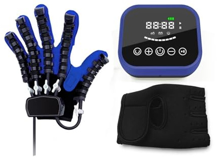Riabilitazione della mano Robot Guanto Ictus Riabilitatore e attrezzatura for il recupero Fisioterapia for l'allenamento delle dita con empiplegia(Left hand S)