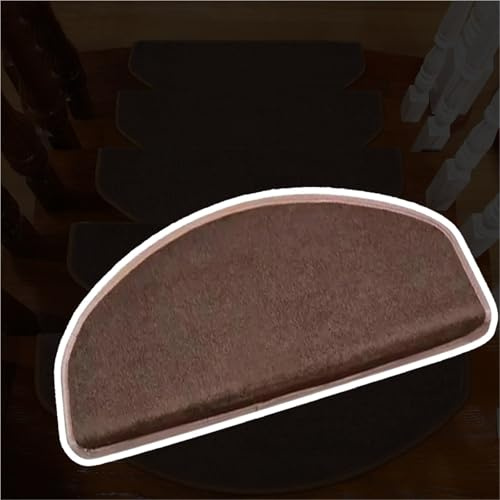 Genérico Stair treads 2 4 10 12 15 16 Peldaños De Escalera Antideslizantes De 20 Piezas para Interiores, Alfombra para Escalera con Respaldo Autoadhesivo,(10 pcs,L W 24cm x 80cm)