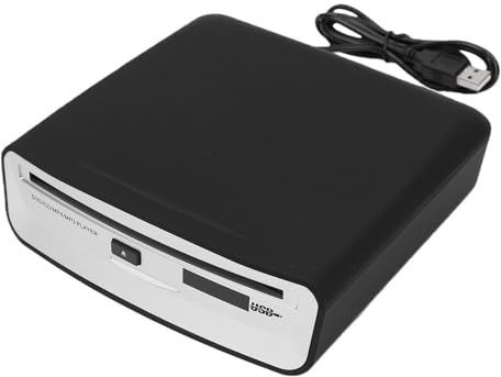 Sxhlseller Lecteur CD de Voiture avec Port USB, Lecteur CD DVD Externe Portable pour Navigation Automobile, Téléviseurs Intelligents, de Protection Contre Les Chocs pour Disques DVD