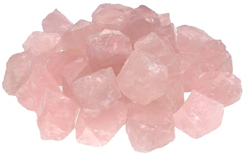 Rosenquarz Wassersteine 300 g Edelsteinwasser Edelstein Heilstein | Inkl. Anleitung für Edelsteinwasser & Infokarte | 100% naturbelassen & unbehandelt