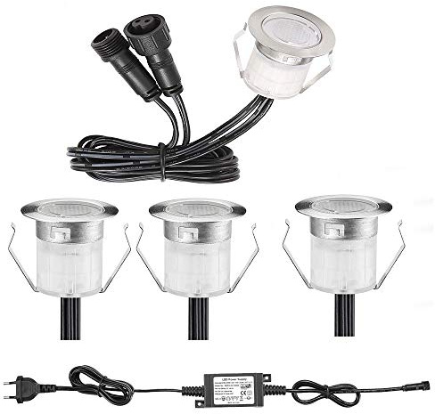 30er LED Einbaustrahler led Bodeneinbauleuchte IP67 wasserdicht 0.6W Ø30mm led Einbauleuchte Terrasse Küche Garten Led Lampe Kaltes Weiß