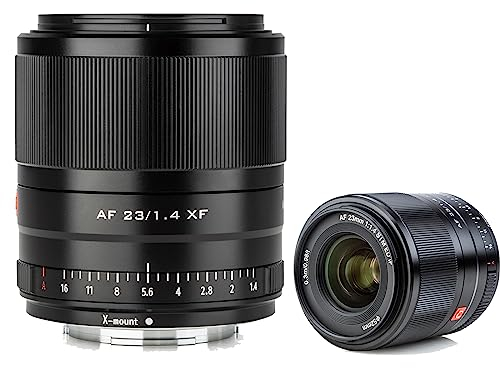 VILTROX 23mm f1.4 XF Lens Auto Focus APS-C Compact Prime Lens for Fuji X mount Camera X-T3 X-H1 X20 T30 X-T20 X-T100 X-Pro2 X-Pro3 Black