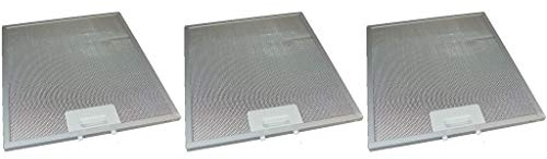 Cooker Hood Metal Mesh Grease Filters Pack of 3 compatible with AEG Beko